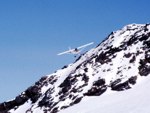 Il Piper sul ghiacciaio del Ruitor - foto Alessandro Lagazio