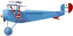 Il Nieuport N11 "Vieux Charles" di Georges Guynemer