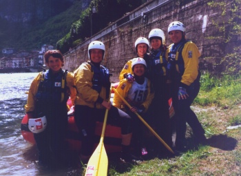 Le ragazze del Monrosa Rafting